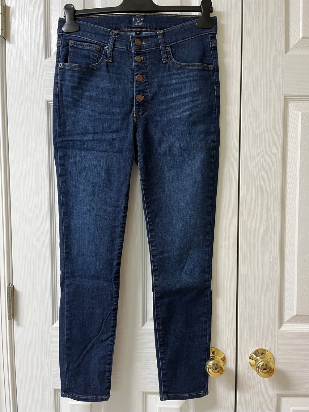 J. Crew Factory high-rise skinny jean with button fly